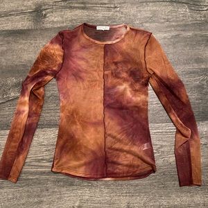 Sheer orange top
